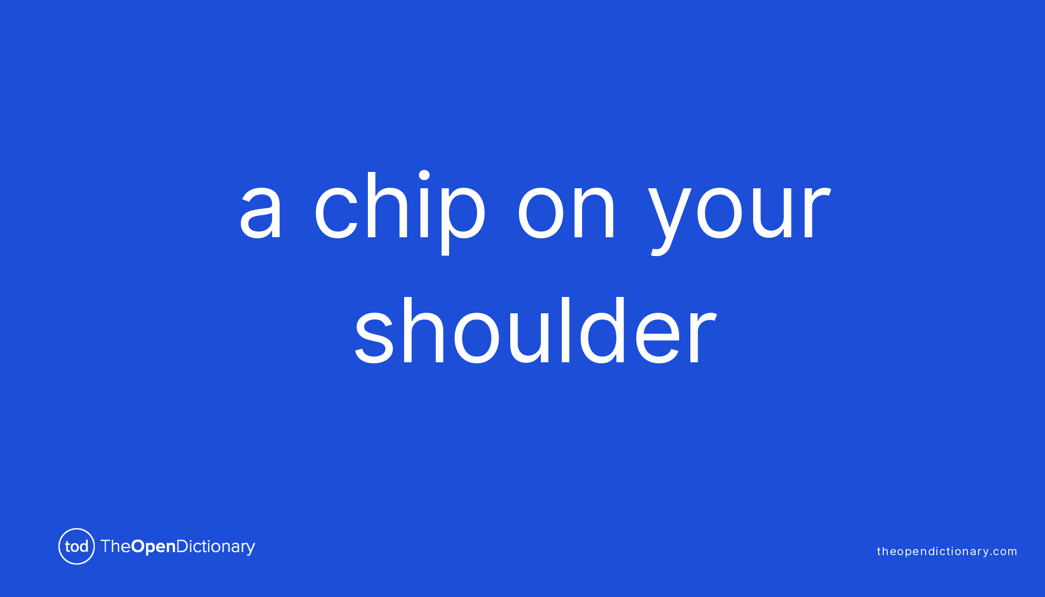 1. Small Chip On Shoulder Tattoo - wide 4